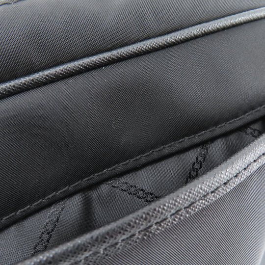 MICHAEL KORS Shoulder Bag Nylon black logo Women Used Authentic