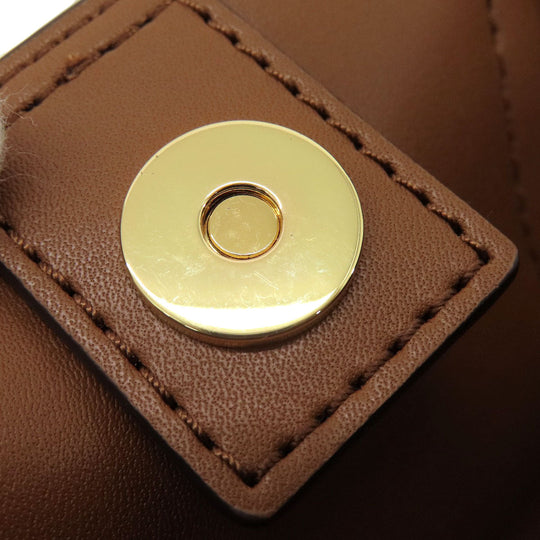 MICHAEL KORS Handbag leather Brown 2WAY Women Used Authentic