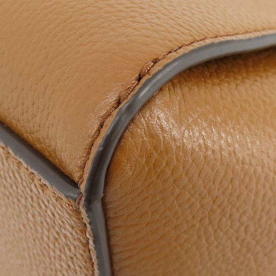 MICHAEL KORS Handbag leather Brown 2WAY Women Used Authentic