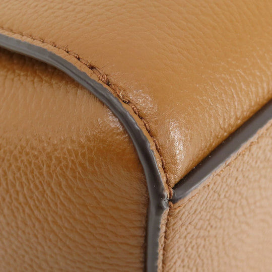 MICHAEL KORS Handbag leather Brown 2WAY Women Used Authentic