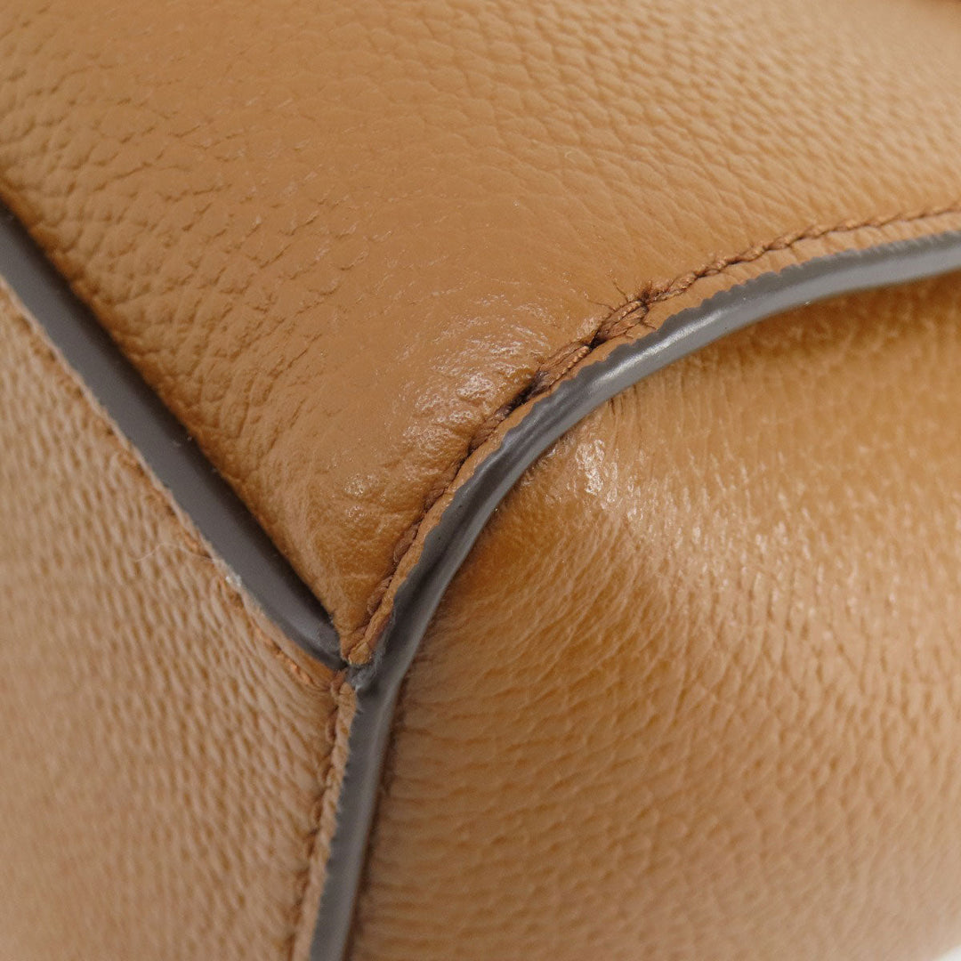 MICHAEL KORS Handbag leather Brown 2WAY Women Used Authentic