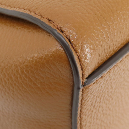 MICHAEL KORS Handbag leather Brown 2WAY Women Used Authentic