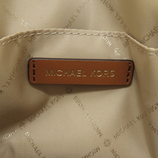 MICHAEL KORS Handbag leather Brown 2WAY Women Used Authentic