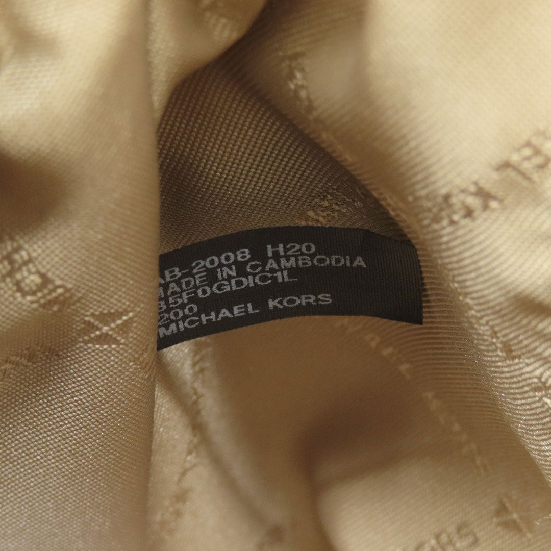 MICHAEL KORS Handbag leather Brown 2WAY Women Used Authentic