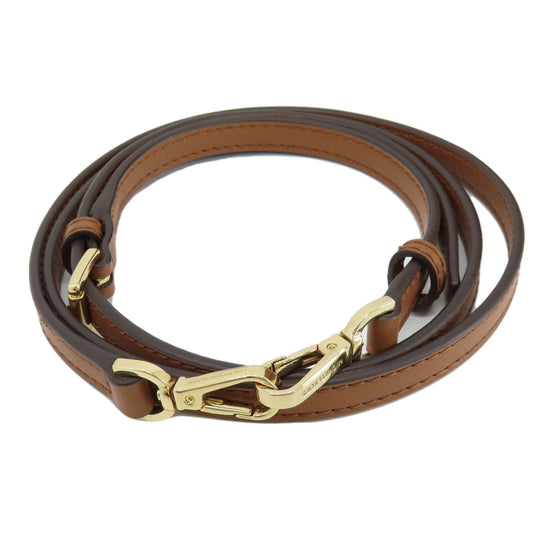 MICHAEL KORS Handbag leather Brown 2WAY Women Used Authentic