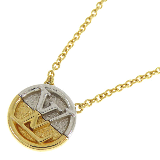 LOUIS VUITTON Necklace M69643 metallic gold Collier LtoV Women Used Authentic