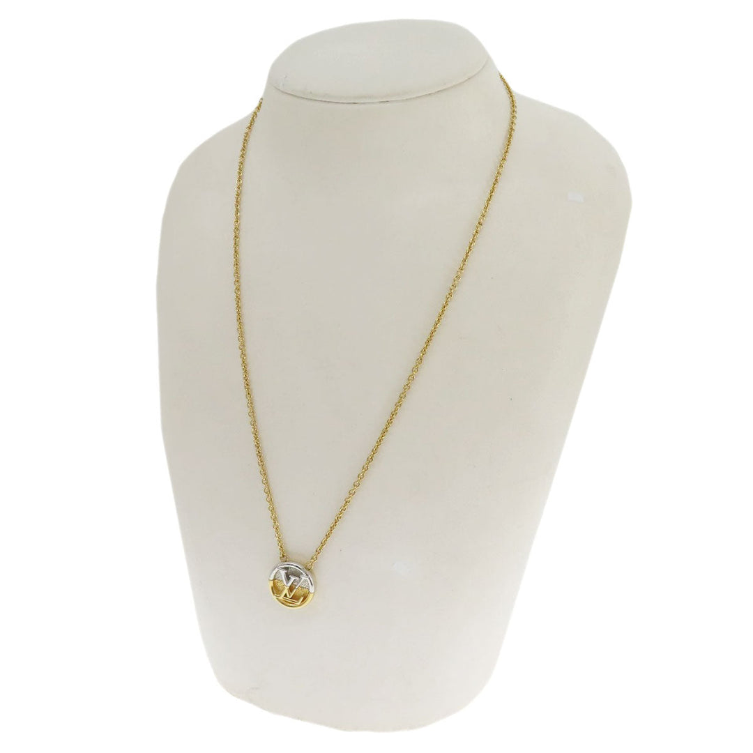 LOUIS VUITTON Necklace M69643 metallic gold Collier LtoV Women Used Authentic