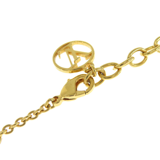 LOUIS VUITTON Necklace M69643 metallic gold Collier LtoV Women Used Authentic
