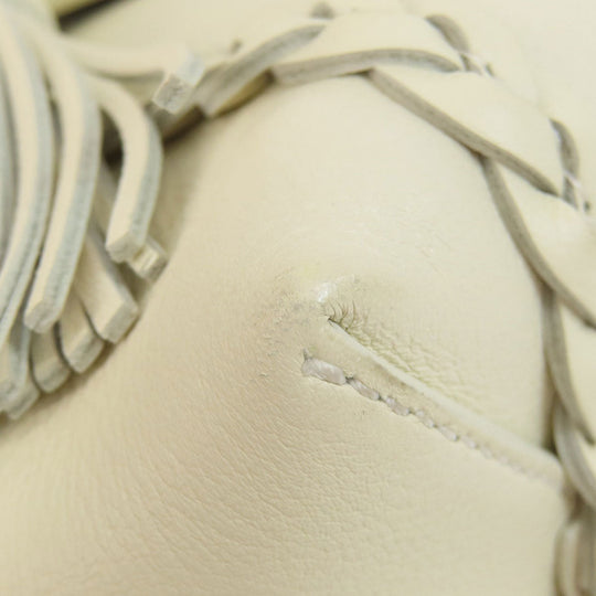 Chloe Handbag Calfskin white Penelope 2WAY Women Used Authentic