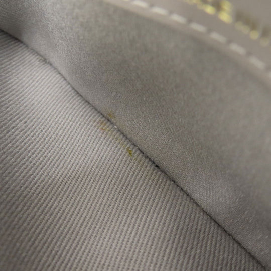 CHANEL Shoulder Bag Grained Calfskin Skin gray Matelasse Gold Metal