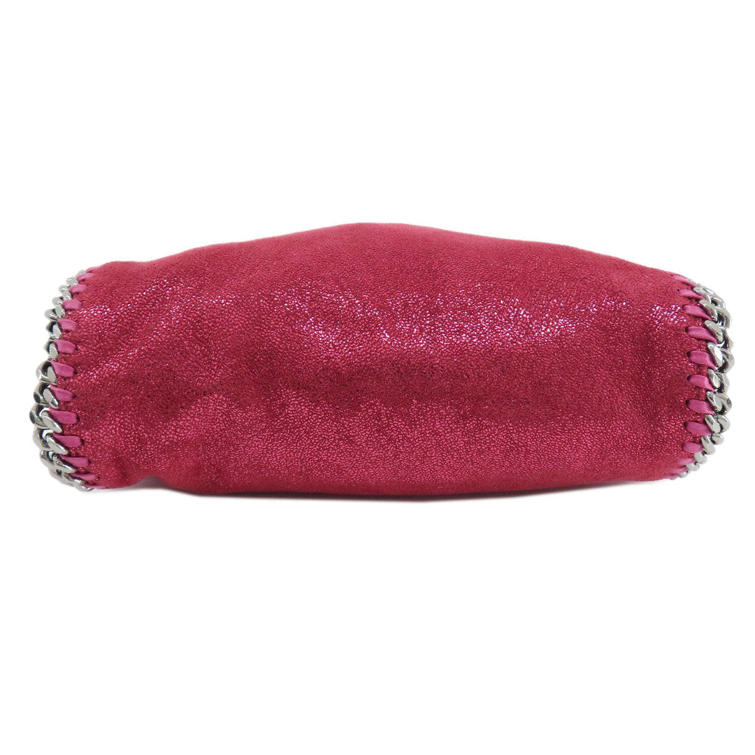 Stella McCartney Handbag Polyester, Lame pink Falabella 2WAY Women Used Authentic
