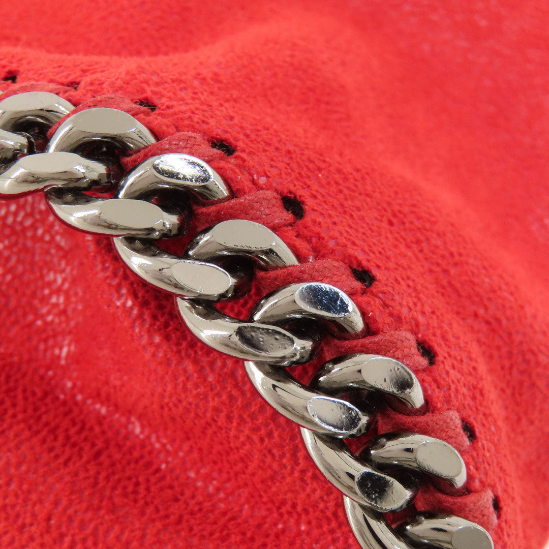 Stella McCartney Handbag polyester Red Falabella 2WAY Women Used Authentic