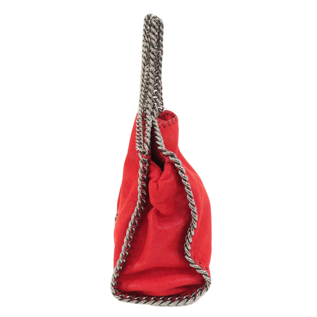 Stella McCartney Handbag polyester Red Falabella 2WAY Women Used Authentic