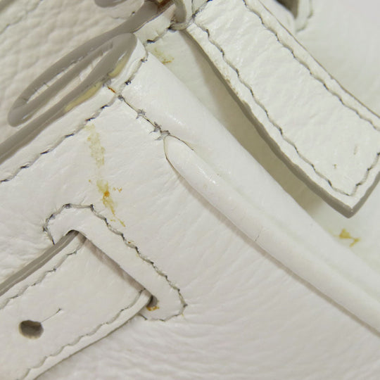 Maison Margiela Handbag leather white 2WAY Women Used Authentic