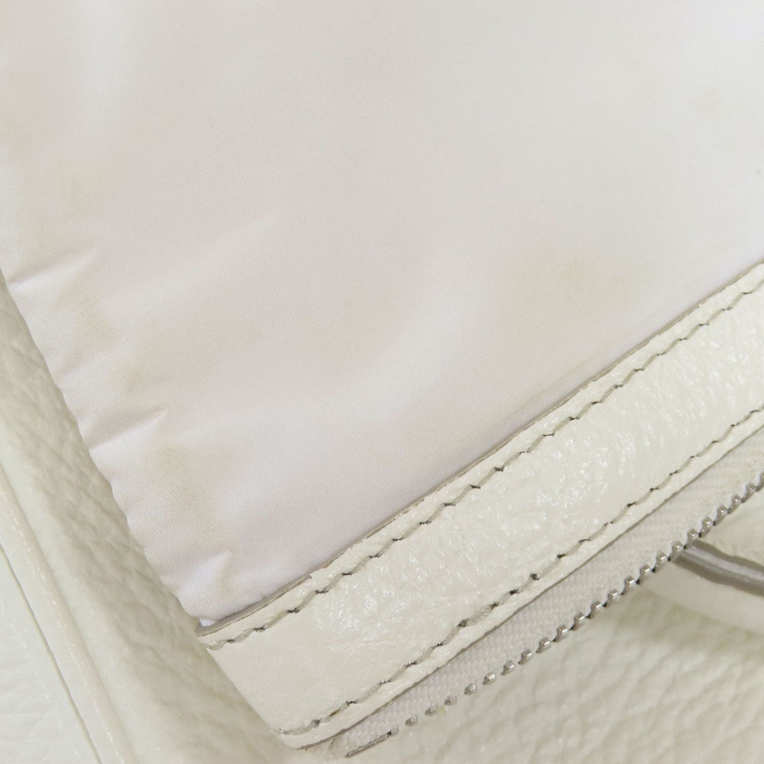 Maison Margiela Handbag leather white 2WAY Women Used Authentic