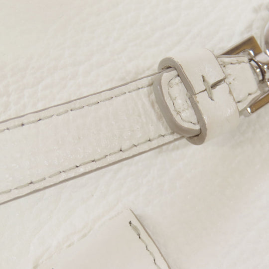 Maison Margiela Handbag leather white 2WAY Women Used Authentic