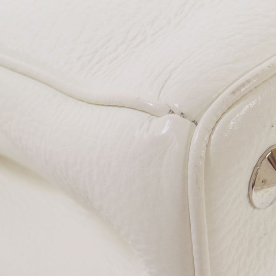 Maison Margiela Handbag leather white 2WAY Women Used Authentic