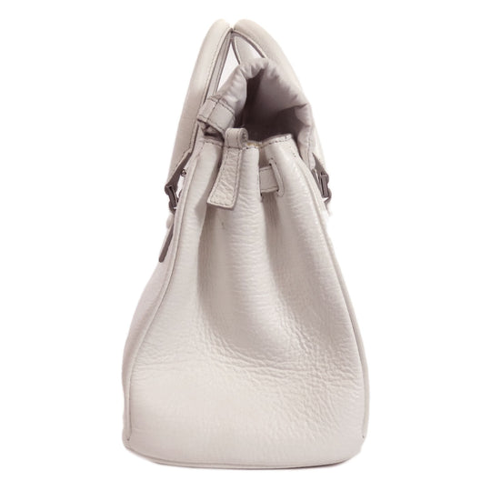 Maison Margiela Handbag leather white 2WAY Women Used Authentic