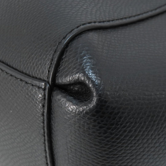 COACH Handbag F36637 leather black logo 2WAY Women Used Authentic