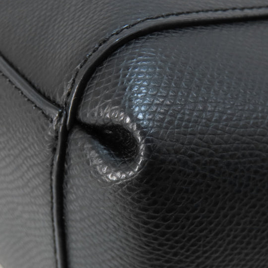 COACH Handbag F36637 leather black logo 2WAY Women Used Authentic