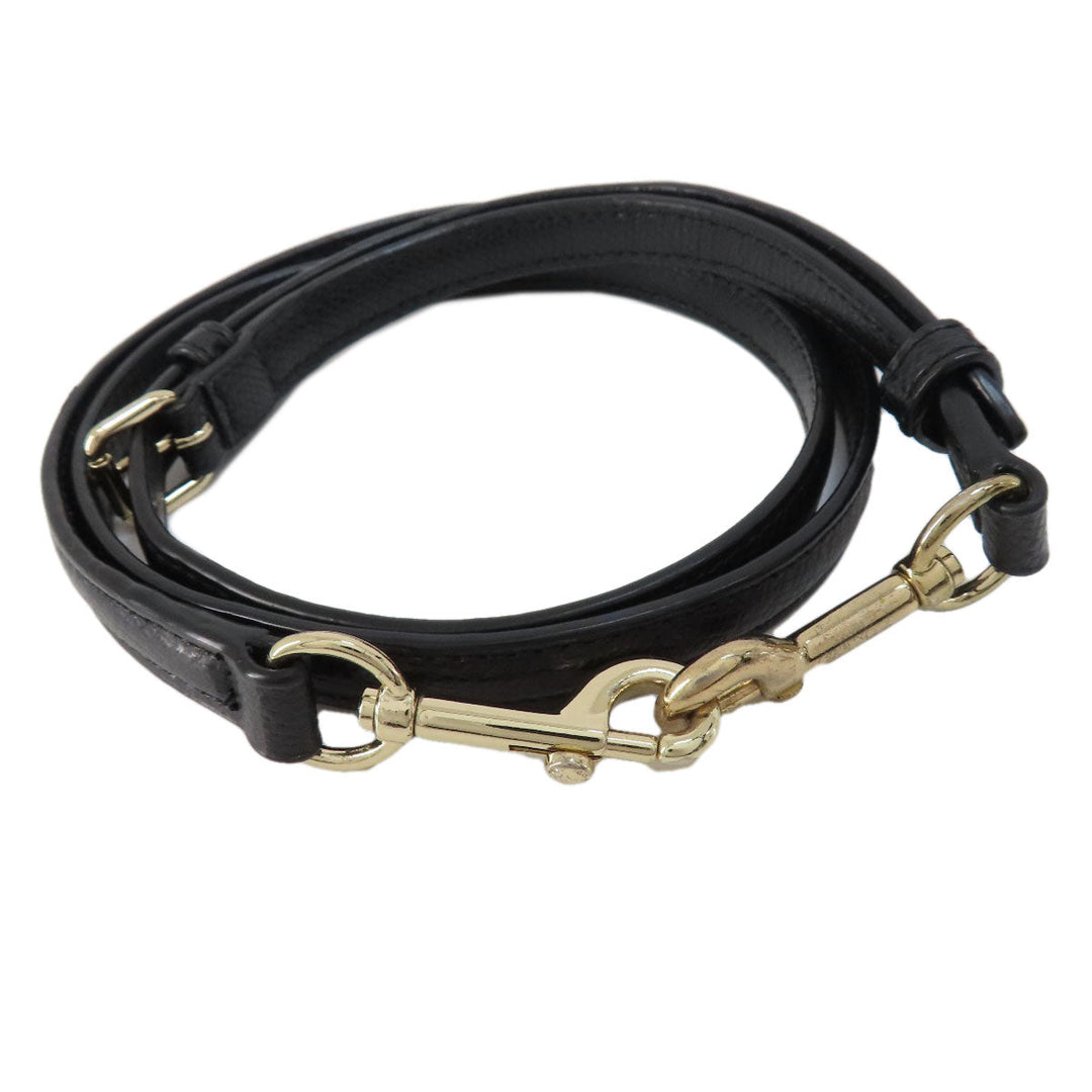 COACH Handbag F36637 leather black logo 2WAY Women Used Authentic