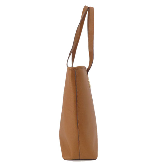 MICHAEL KORS Tote Bag PVC Brown logo Women Used Authentic