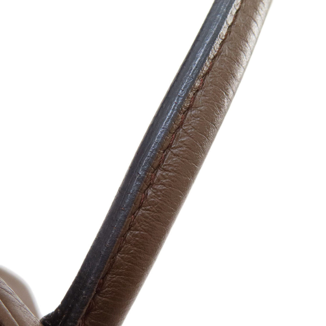 HERMES Handbag Taurillon Clemence Brown