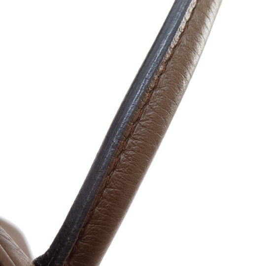 HERMES Handbag Taurillon Clemence Brown