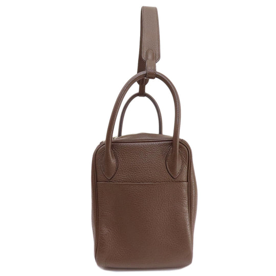 HERMES Handbag Taurillon Clemence Brown