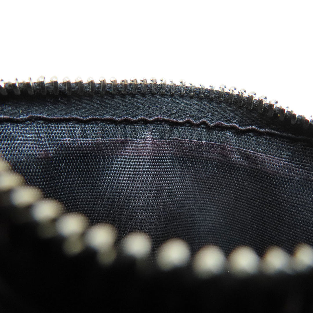 Givenchy Bifold Wallet leather black logo Women Used Authentic
