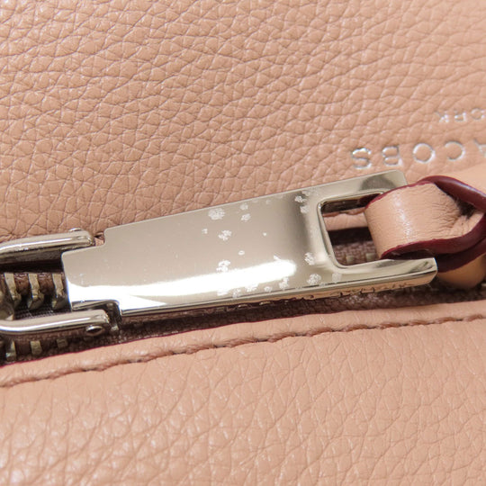 MARC JACOBS Tote Bag leather pink 2WAY Women Used Authentic