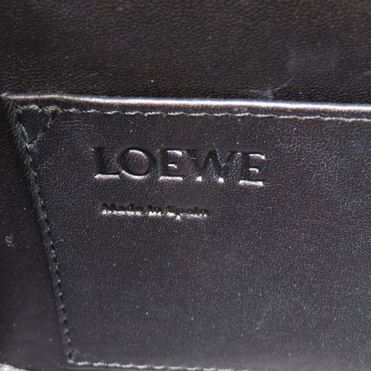 LOEWE Handbag leather Brown Postal bag 2WAY Women Used Authentic
