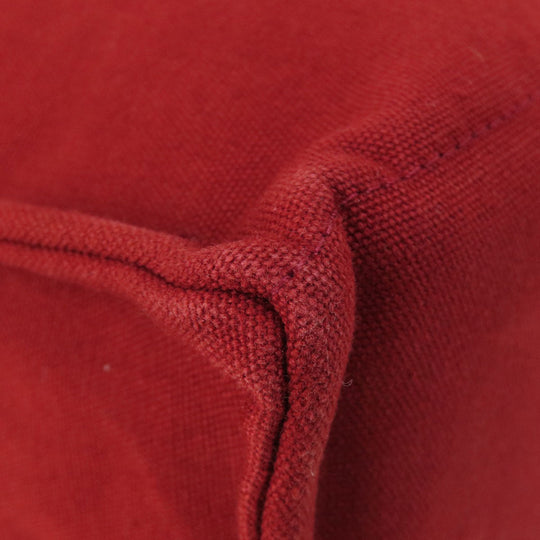HERMES Handbag canvas Red SackFool ToeMM Women Used Authentic
