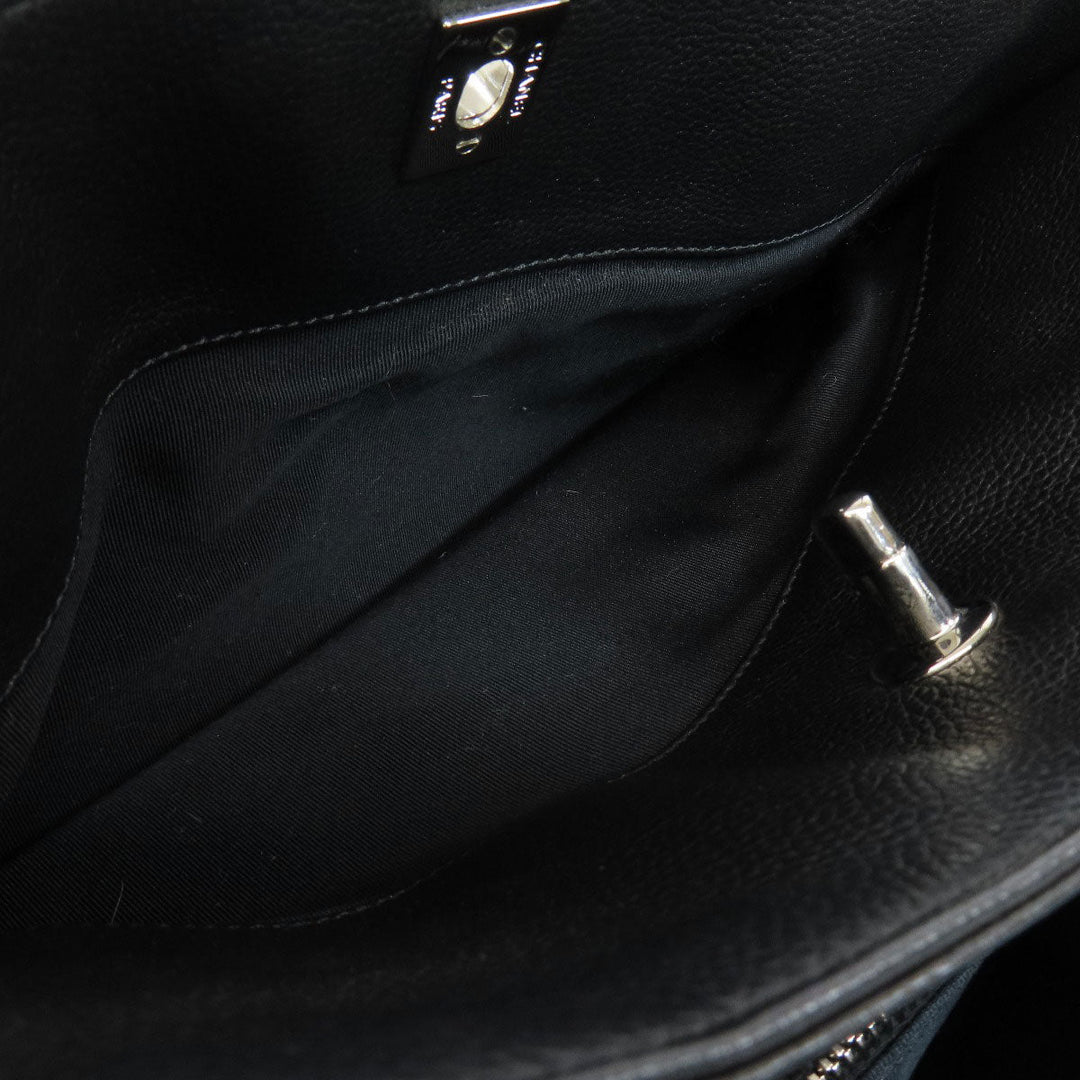 CHANEL Tote Bag Calfskin black Executive Tote SilverMetal