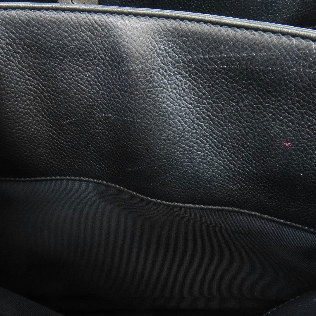 CHANEL Tote Bag Calfskin black Executive Tote SilverMetal