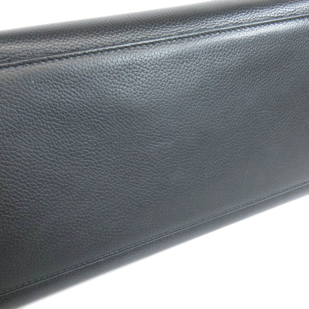 CHANEL Tote Bag Calfskin black Executive Tote SilverMetal