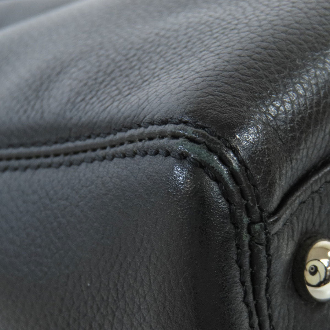 CHANEL Tote Bag Calfskin black Executive Tote SilverMetal