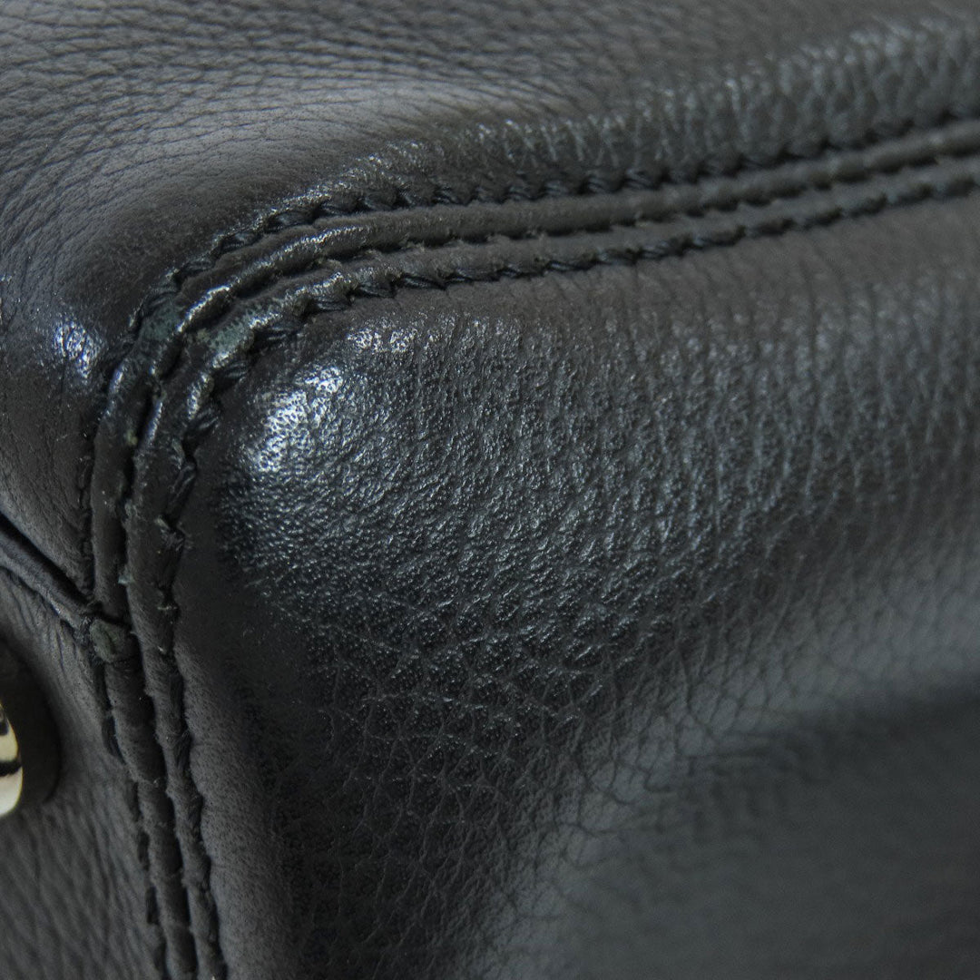 CHANEL Tote Bag Calfskin black Executive Tote SilverMetal