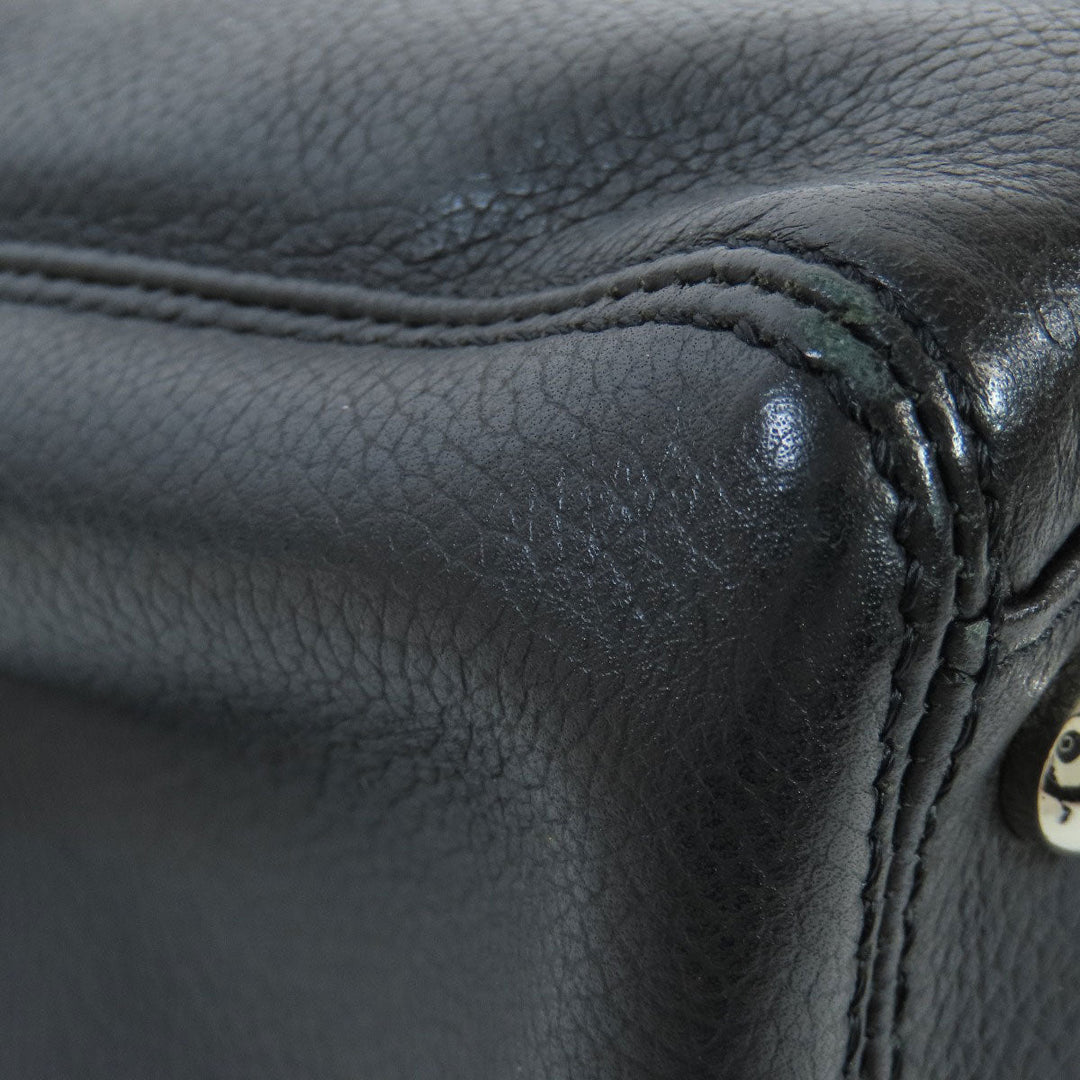 CHANEL Tote Bag Calfskin black Executive Tote SilverMetal