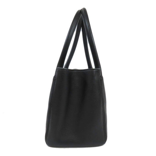 CHANEL Tote Bag Calfskin black Executive Tote SilverMetal