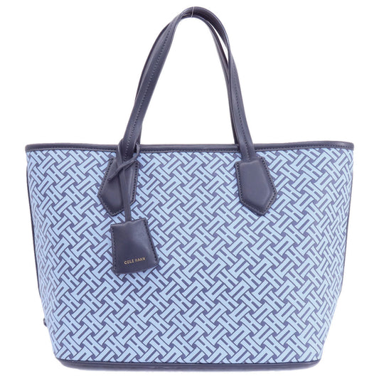 COLE HAAN Handbag PVC blue Overall handle Women Used Authentic
