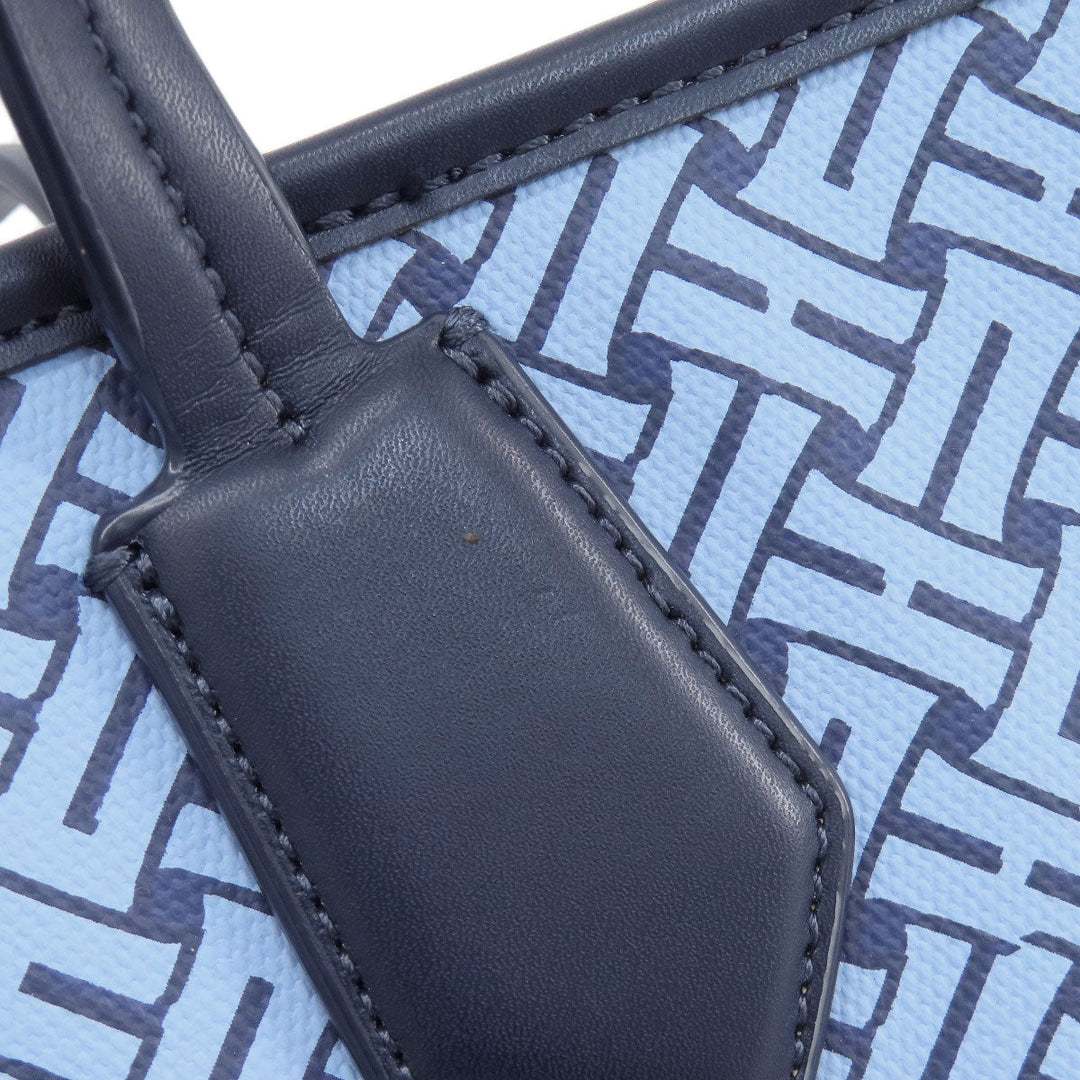 COLE HAAN Handbag PVC blue Overall handle Women Used Authentic