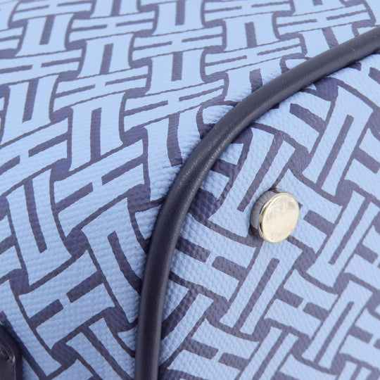 COLE HAAN Handbag PVC blue Overall handle Women Used Authentic