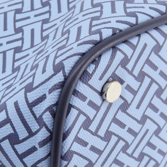 COLE HAAN Handbag PVC blue Overall handle Women Used Authentic