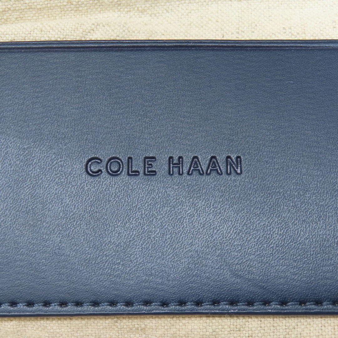 COLE HAAN Handbag PVC blue Overall handle Women Used Authentic