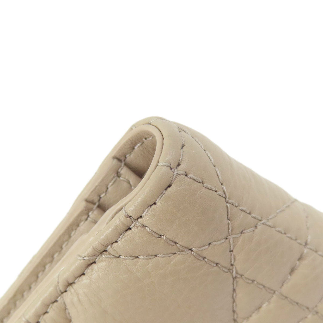 Christian Dior Bifold Wallet leather beige Dior Caro Dahlia wallet