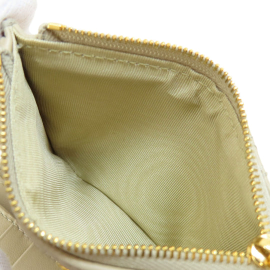 Christian Dior Bifold Wallet leather beige Dior Caro Dahlia wallet