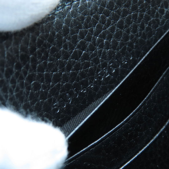 GUCCI Long Wallet Purse 509644 leather black Interlocking G