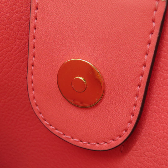MICHAEL KORS Tote Bag PVC pink MK Signature 2WAY Women Used Authentic