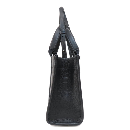 BALENCIAGA Tote Bag 693662 leather black Hardware tote 2WAY Women Used Authentic